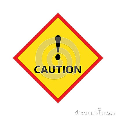 Caution signs. Symbols danger and warning signs. warning attention. Vector Illustration