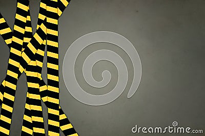 Caution Tape Strips Stock Photo