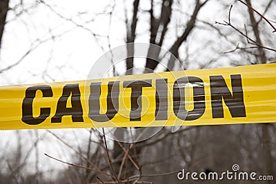 Caution Tape Stock Photo