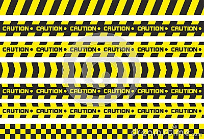 Caution tapes Vector Illustration