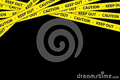 Caution Tapes Stock Photo