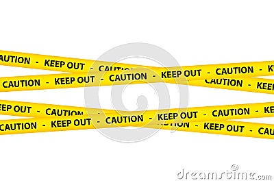 Caution Tapes Stock Photo