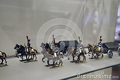 Cavalry miniature toy solider collection Editorial Stock Photo