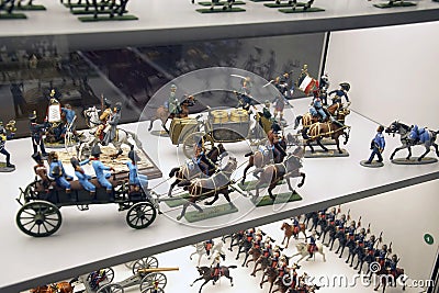 Cavalry miniature toy solider collection Editorial Stock Photo