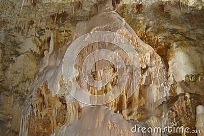 Cave beauty. Minerals Stock Photo