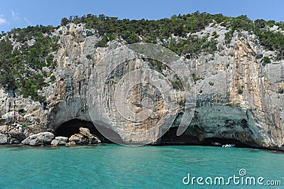 The cave of Bue Marino on the island of Sardinia Stock Photo