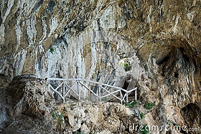 Cave of Counterfeiters, Noli - Liguria, Italy Stock Photo