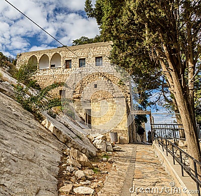 Cave of Elijah in Haifa, Israel Editorial Stock Photo