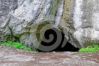 Cave entrance Stock Photo