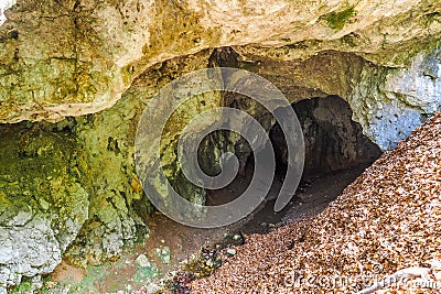 Cave entrance Stock Photo