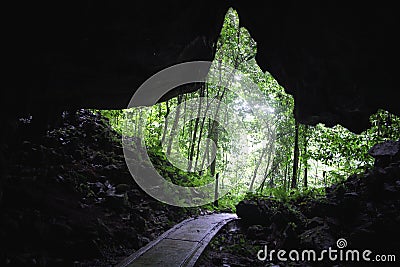 Cave Entrance Stock Photo