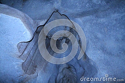 Cave Hole shape Stock Photo