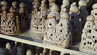 Cave House-Style Souvenirs From Cappadocia Editorial Stock Photo