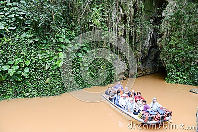 Cave of Indio at the Vinales valley in Cuba Editorial Stock Photo