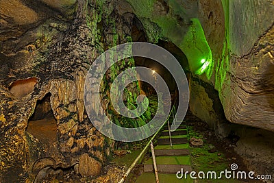 Yalan Dunya Cave is located in the Gazipasa district of Antalya province. Stock Photo