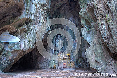 Cave of Marble Mountain at Da Nang city Editorial Stock Photo