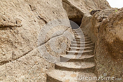 Cave monastery Vardzia Georgia Stock Photo