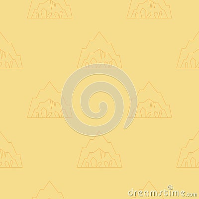 Cave seamless pattern Vector Illustration