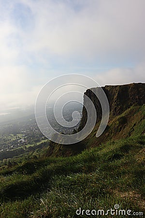 Cavehill Belfast morning due drizzle Stock Photo