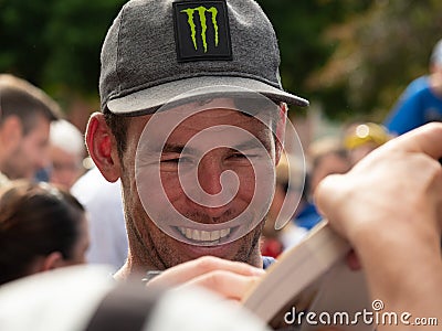 Cavendish greets fans Editorial Stock Photo