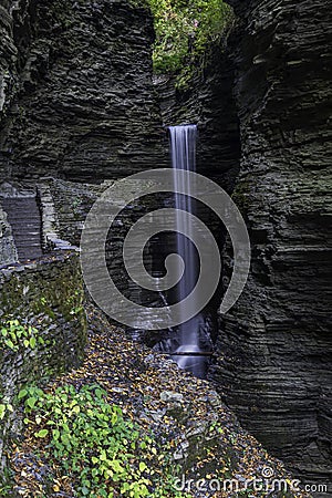 Cavern Cascade in Watkins Glen State Park Stock Photo