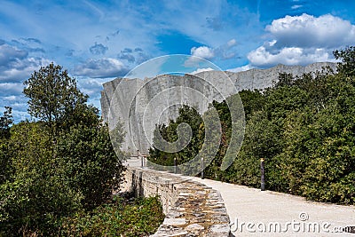 Caverne du Pont-d`Arc, a facsimile of Chauvet Cave in Ardeche, France Stock Photo