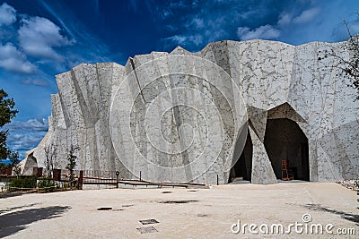 Caverne du Pont-d`Arc, a facsimile of Chauvet Cave in Ardeche, France Stock Photo