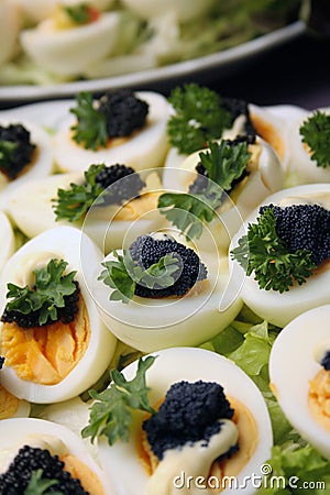 Caviar eggs Stock Photo