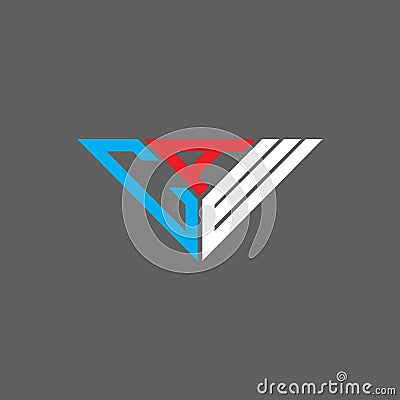 CAW letter logo creative design with vector graphic, Vector Illustration