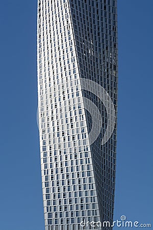Cayan Tower Dubai Stock Photo