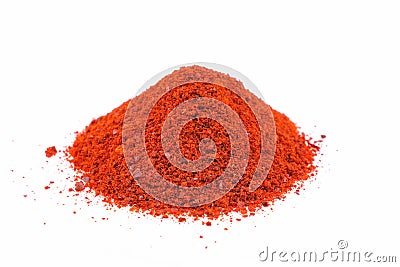 Cayenne pepper flakes Stock Photo