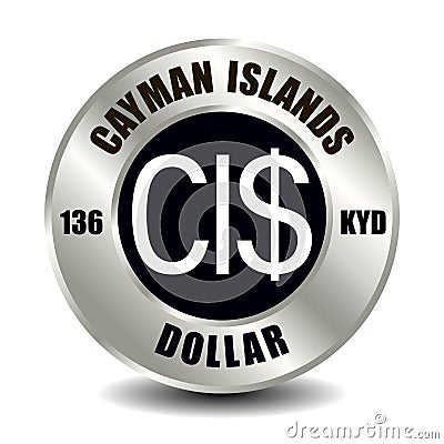 Cayman Islands dollar KYD Vector Illustration