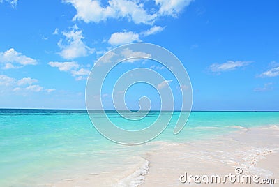 Cayo JutÃ­as in blue Stock Photo