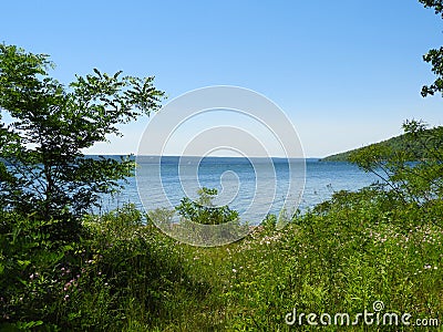 Cayuga Lake NYS originally carved by glaciers Stock Photo