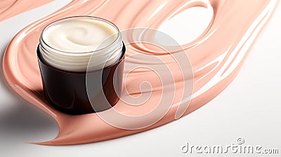 CC cream makeup product isolated on white Stock Photo