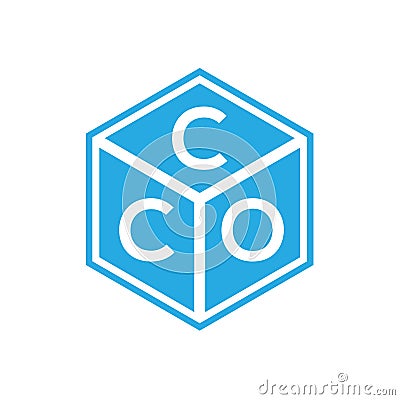 CCO letter logo design on black background. CCO creative initials letter logo concept. CCO letter design Vector Illustration