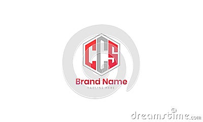 CCS polygon letter logo design with polygon shape. CCS polygon logo design monogram. CCS polygon Vector Illustration