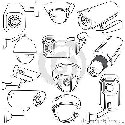 CCTV cameras Stock Photo