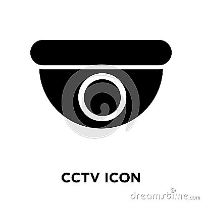 Cctv icon vector isolated on white background, logo concept of C Vector Illustration