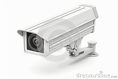 CCTV installation includes safety sensors that ensure secure camera operations, leveraging TLS protocols and advanced connectivity Cartoon Illustration