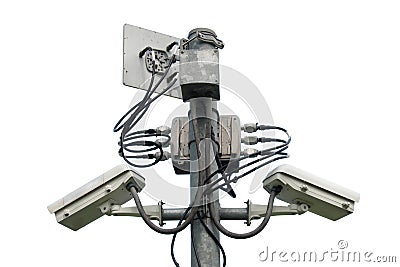 Cctv isolated Stock Photo