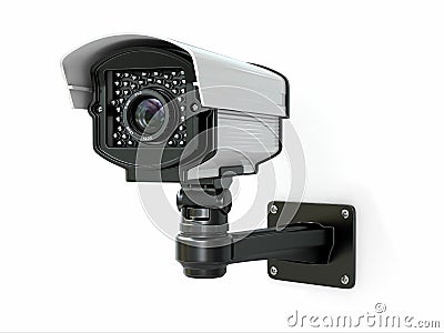 CCTV security camera. Stock Photo