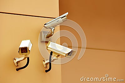 Cctv security cameras Stock Photo