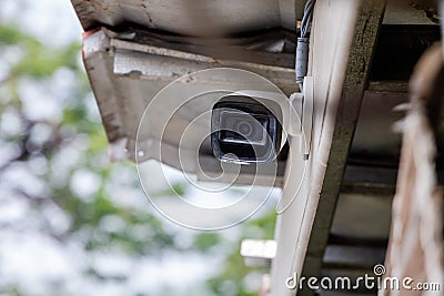 CCTV Security Surveillance Camera. Surveillance cameras, set of videocam Stock Photo