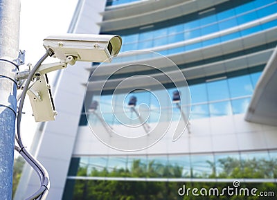 Cctv for surveilance and security Stock Photo