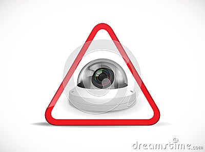 CCTV symbol - security camera Vector Illustration