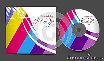 Cd cover design Vector Illustration