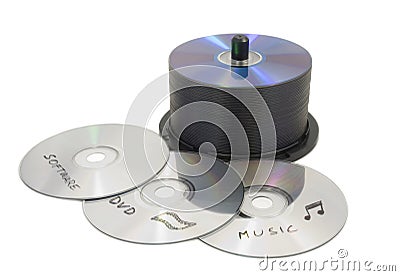 CD Duplication Stock Photo