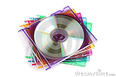 CD or DVD case Stock Photo