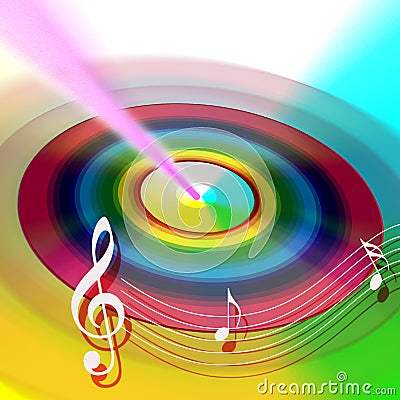 CD DVD internet music Stock Photo